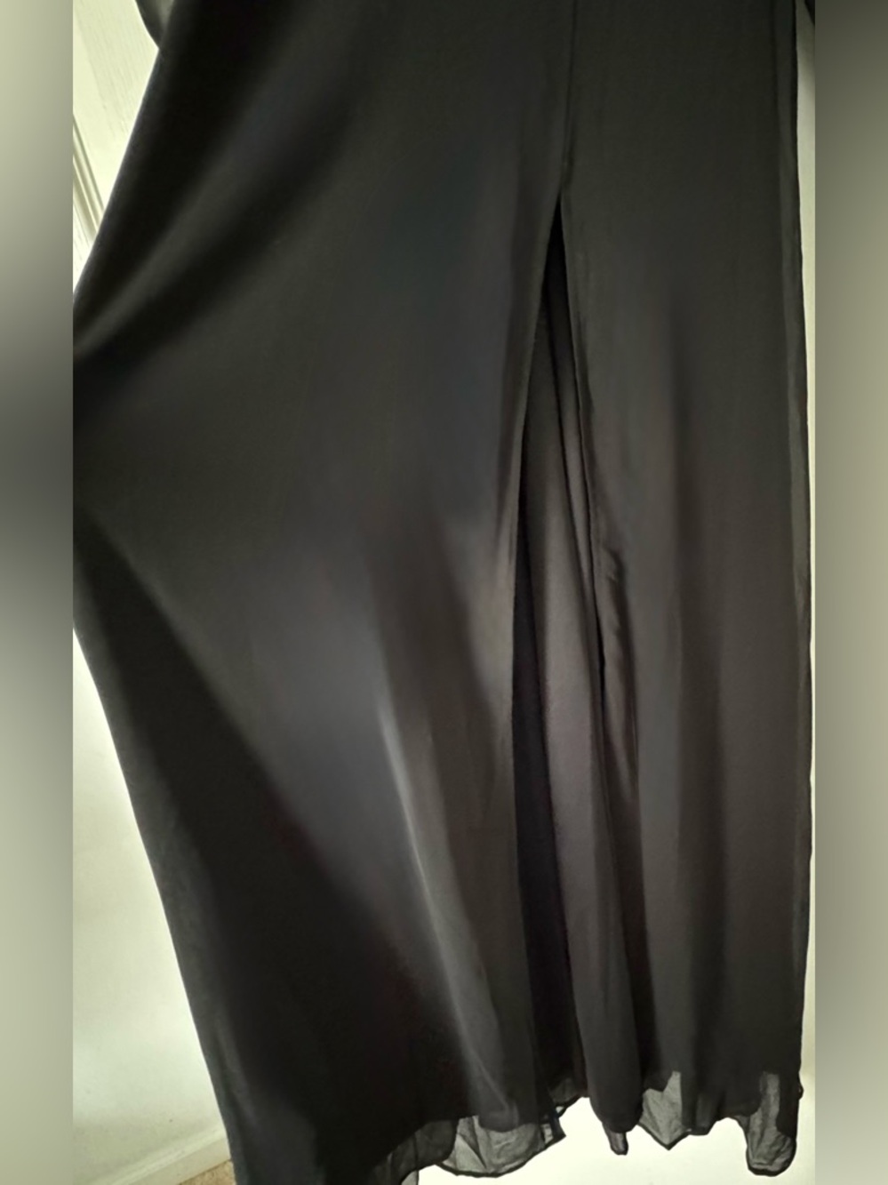 Lulu's Black Maxi Dress with Keyhole Neckline and High Side Slit - Picture 10 of 10